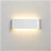 Silamp Applique da Parete GESSO Curva Doppia Luce attacco R7S B128-GESSO