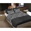 Morfeo Completo Letto Matrimoniale ZEBRATO Puro Cotone 100% Zebra Animalier 2 piazze - Set con lenzuolo piano, lenzuolo da sotto e federe