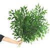 DODXIAOBEUL 6 rami di steli artificiali per la decorazione di 68 cm, ghirlanda di fiori finti in seta verde, bouquet di foglie verdi per la casa, decorazione per matrimoni, fai da te, composizione