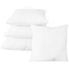 cuscini fiber Set 4 imbottiture Cuscini bianchi 65 x 65 cm morbida made in Italy divano letto