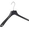Generic Grucce, Appendiabiti, Cappotto, Costume, Set di 20 pezzi, Plastica, Nero, Spalline Larghe, Giacca, Gancio girevole a 360°, 38 cm (FR38_00/20)