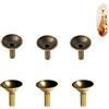 NentMent Confezione da 6 porta incenso a flusso inverso, protezione base contenitore per cenere, per bruciatori a cascata, in metallo, retrò, imbuto per coni di incenso, mini incensiere/vassoio rack