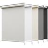 HOMEDEMO Tende a rullo oscuranti per interni Senza Foratura, 65x130cm, (Tessuto 65cm), Grigio, Tenda a rullo oscurante, veneziane da interno Giorno e Notte,per Finestre e Porte