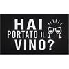 IlGruppone Zerbino Gomma Floccato Moderno Asciugapassi Assorbente per Esterno o Interno Antiscivolo Prodotto Italiano - Hai Il Vino