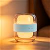 LROLTEF Lampada da Tavolo Luce Notturna 2000mAh 3000K 4000K 6500K Dimmerabile Lampada da Comodino Ricaricabile Portatile con Porta USB per Camera Soggiorno Studio Ufficio Luce Atmosferica Blu