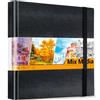 Ohuhu - Taccuino per schizzi con copertina rigida, 78 fogli/156 pagine, quaderno per schizzi per artisti, 210 mm x 210 mm, carta spessa (200 g/m²), blocco da disegno resistente senza acidi per matite