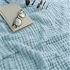 Generic Coperta in Mussola 100% Cotone per Adulto, Copridivano, Letto, Viaggio in Aereo, Biancheria da Letto Estiva, Blu, 150 x 200 cm