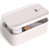 JOSTART Scatola portaoggetti con serratura in plastica per medicinali, portatile, con combinazione per telefono, senza BPA, piccola scatola con serratura con codice combinato, 23,5 x 12,8 x 9,2 cm
