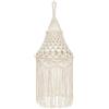 Dinntty Paralume in Tessuto macramè Nordico, Paralume per Lampada a Sospensione, per Decorazione della Camera Letto di Casa