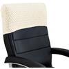Generic Copri Poggiatesta Elasticizzato in Jacquard per Sedie da Ufficio, Copri Poggiatesta per Sedie da Computer con Schienale Alto, Mobili, Poltrona Reclinabile, 1 Confezione, Beige