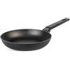H&H Padella Titan in Alluminio con Rivestimento Antiaderente Pfluon, 22 cm, Colore Nero, Adatta a Tutti i Piani Cottura - Incluso Induzione e Vetroceramica, PFOA Free