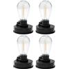 Generico Top Di Ricambio Per Lampada Solare Con Lampadina 4 Pezzi LED Impermeabili | Parti per lampade da esterno Lampada Da Esterno Da 7,4 A 8 Cm, Cortile, Retro, Giardino E