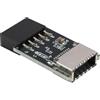 Pevlkawr Adattatore Da USB 2.0 Con Internal Header 9 Pin A USB 3.1/3.2 Tipo E Key-A Pannello Frontale 9 Pin Scheda Madre Header Maschio