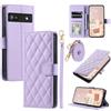 GoodcAcy Cover per Google Pixel 6A con Cordino, Premium Pelle PU Portafoglio con Supporto Flip Libro Libretto Custodia [Protezione Completa] [Slot per Scheda] [Supporto Stand] - Purple