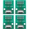 The Lord of the Tools 4 adattatori per scheda di conversione PCB a 10 pin, 0,5 mm, passo 1 mm a DIP 2,0 mm, per FPC FFC