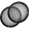 PATIKIL 2pz Altoparlante Griglia Copertura Maglia 8 Diametro Nero | Decorativo Cerchio Subwoofer Guardia Protezione, per Altoparlante Ripara