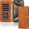 xinyunew Cover per Samsung Galaxy Note 9, Flip Caso in PU Pelle Premium Portafoglio Custodia [Kickstand] [Slot per Schede] [Chiusura Magnetica] Cover Case Wallet-marrone