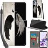 Haninsuze Cover per Motorola Moto G13 / G23 / G53, ala | Pelle PU Portafoglio, Porta Carte, Magnetica, Libro, Antiurto Custodia