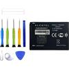 ERYNK CAB22B0000C1 - Batteria di ricambio compatibile con Alcatel One Touch OT2012, OT2010, OT356, OT6651008, 1009, 1016, 1030, 1035, 1040, 1010, 1042, 1046, con set di attrezzi