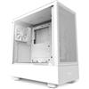 NZXT H5 Flow - CC-H51FW-01 - Case ATX compatto Mid-Tower - Pannello frontale perforato - Pannello laterale in vetro temperato - 2 ventole da 120 mm incluse - Supporta radiatori da 280 mm - Bianco