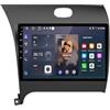 HUANQIN Lettore Auto Touch Screen per Kia K3 Cerato 3 Forte 2013-2017 Car Radio con Bluetooth Vivavoce, con Hd Touch Screen Supporta Navigazione, Bluetooth, 4 Nucleo 4G+64G