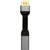 xiwai Cavo corto da USB-C Type-C femmina host a HDMI maschio sink da 8 cm, adattatore HDTV 4K 60Hz, cavo di prolunga piatto ultra sottile 1080p per tablet, telefono e laptop.