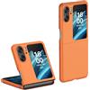 RankOne Custodia per Telefono per OPPO Find N2 Flip (6.8 Inches), Case Rigida in Silicone per PC Anti Caduta e Antigraffio - Arancia
