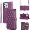 GoodcAcy Cover Compatibile con Samsung Galaxy Z Fold 4 con Cordino,Flip Portafoglio Custodia in Pelle,[9 Porta Carte][Magnetico],Custodia Libro Cover con Laccio per Galaxy Z Fold 4 - Viola intenso