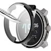 Msiall [2 pezzi] nero Transparent con Pellicola Protezione Schermo Vetro Temperato per Suunto Race S, 9H Durezza PC Case,Bumper,Sottile Case Protettiva Completa per Smart Suunto Race S