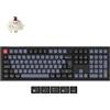 Keychron V6 Max Tastiera Meccanica Wirless Fullsize, 2,4 GHz/Bluetooth/cablata con retroilluminazione RGB a 3 modalità QMK/VIA, macro programmabile, Keycaps PBT, Switch Brown, (ISO/ITA)
