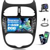 Zomolither 2+64GB Autoradio Android 15 da 7 Pollici per Peugeot 206 (1998-2016) e Citroën C2 (2004-2008) - CarPlay Wireless, Android Auto, CANBUS, Telecamera Posteriore Inclusa, Navigatore GPS