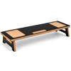 MeansWood Bridge Supporto Professionale Ergonomico per Monitor in Legno MDF - MADE IN ITALY (NERO)