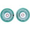 Evarbuild Altoparlante magnetico interno di Shell di alluminio di diametro 36mm 16 Ohm 0.25W 2Pcs