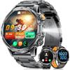 LIGEMI Orologio Smartwatch Uomo con Chiamata e Risposta, Torcia/1000mAh Batteria, 1.53'' HD Militare Smartwatch Uomo, 120+ Modalità Sportive, SpO2, Sonno Cardiofrequenzimetro per Android iOS