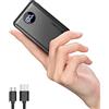 Coolreall Mini Power Bank 20000mAh, 22.5W PD & QC4.0 Ricarica Rapida con Display LED Caricatore Portatile, Tri-Uscite Powerbank per iPhone Samsung Xiaomi Huawei ECC