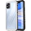 SPORTLINK Cover per iPhone 11 Impermeabile 360 Gradi Antiurto, Nero/Trasp | Militare Protettiva Rugged Resistente Custodia Antipolvere Subacquea IP68 Waterproof, Fotocamera/Schermo Doppia Protezione