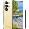 OEVNLZ Telefono cellulare A26 Ultra 4G LTE, display HD da 6,8 pollici, 8 GB di RAM, 256 GB di memoria ROM, doppia fotocamera principale da 108 MP + fotocamera per selfie da 74 MP, batteria ad alta capacità