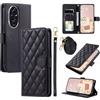 GoodcAcy Cover per Honor 200 con Cordino, Premium Pelle PU Portafoglio con Supporto Flip Libro Libretto Custodia [Protezione Completa] [Slot per Scheda] [Supporto Stand] - Nero