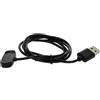vhbw cavo di ricarica USB compatibile con Huami Amazfit GTR 2e, Bip U Pro, GTR2 smartwatch tracker - Stazione di ricarica, nero, magnetico, 96 cm