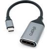 CalDigit Adattatore Dongle da USB-C a DisplayPort 1.4 - 8K 60Hz, supporto ad alto aggiornamento, HDR, compatibile con Thunderbolt 3, 4, 5/USB 3.1, USB4 per MacBook Pro e Air 2016+, iPhone 16 Pro Max