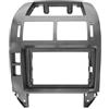 UYCHYTQR Fascia del pannello radio Per VW Per Polo 2004-2007 2008 2009 2010 Automobile Fascia Navigazione Fascias Cruscotto Cornice Kit 9 Inch Android Multimedia Lettore(Cornice argento)