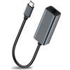 GlobaLink Adattatore USB-C a Ethernet, Ethernet da USB C a RJ45 Gigabit a 1000 Mbps [porta Thunderbolt 3] in lega di alluminio per MacBook Air 2018, Dell XPS, Surface Book 2 / GB, Pixelbook, ecc.