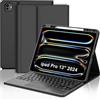WINCHKING Custodia con Tastiera per iPad Pro 13 Pollici M5 2025/M4 2024 | Cover Bluetooth Magnetica Tastiera per iPad Pro 13 (M5/M4, 2025/2024) con Touchpad, QWERTY Italiano Layout, Nero