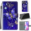 YIRRANZD Cover per Honor X8, Protettiva Portafoglio in Pelle PU Cover Libro [Verniciato], Flip Caso Antiurto Custodia per Honor X8 (Farfalla B)