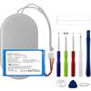 Swark Batteria di ricambio 1100 mAh C129D2, compatibile con altoparlante Bluetooth BeoPlay P2 Bang & Olufsen con kit di strumenti di riparazione aggiornato