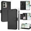 LIAOCY Custodia a Libro Portafoglio per Xiaomi Redmi 17 4G / 5G, Pelle PU con Fibbia Magnetica [9 Scomparti per Carte], Cover Business Antiurto con Supporto, Black.
