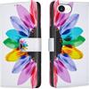 Tivenfezk Creativo Custodia Portafoglio per iPhone 16E,Colorato Slot per Schede PU Pelle Girasole Case Libro con Supporto Magnetico Flip Cover