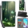 Haninsuze Cover per Xiaomi Redmi 10/10 2022, Farfalla | Pelle PU Portafoglio, Porta Carte, Magnetica, Libro, Antiurto Custodia