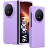 GIOPUEY Cover Compatibile con Honor Magic V6, Materiale PC Rigido Custodia, Comodo e Liscio al Tatto Case，Antiurto, Anti-Impronta - Purple