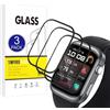 X-Dision [3 Pezzi Pellicola Protettiva Compatibile con Huawei Watch D2,[Resistente ai Graffi][3D Curved Full Cover] Pellicola Protettiva per Huawei Watch D2